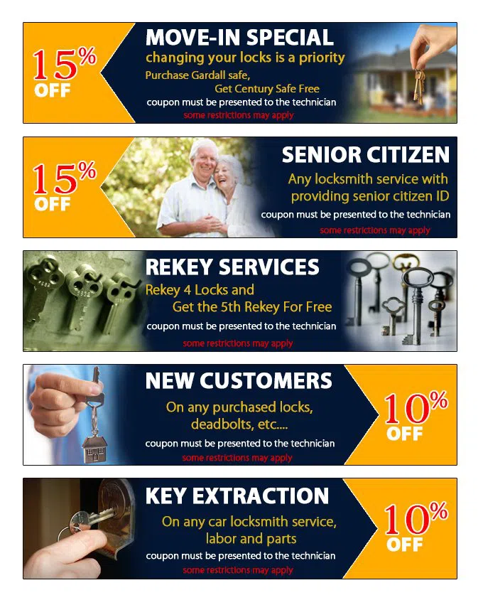 Alexandria Express Locksmith, Alexandria, VA 703-995-9960 - coupon23-set-five